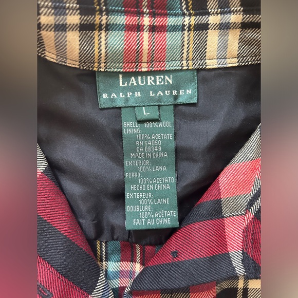 Ralph Lauren Plaid Wool Blouse - Picture 4 of 16